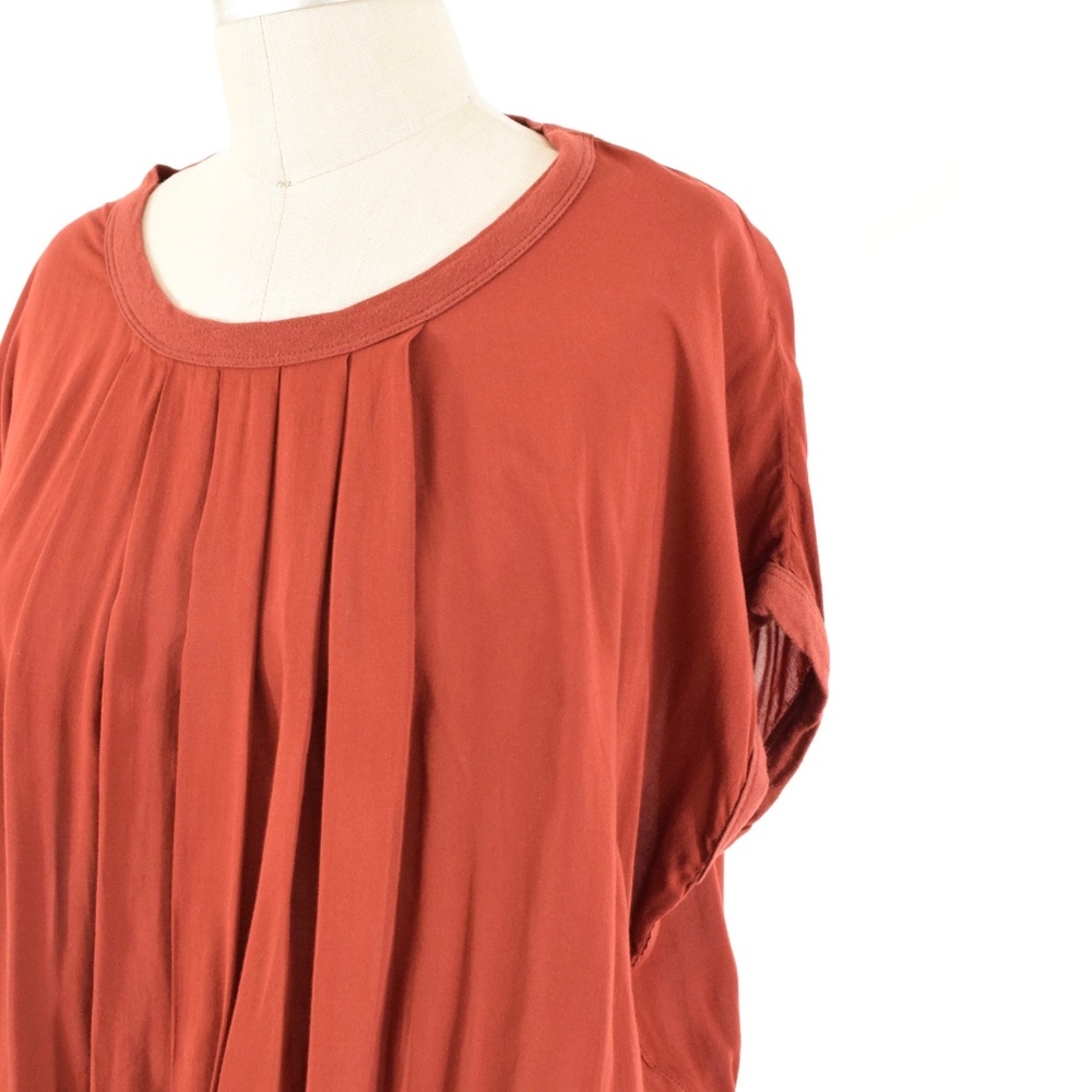 ❌SOLD❌James Perse Red Ruched Jersey Mini Dress - Picture 2 of 7